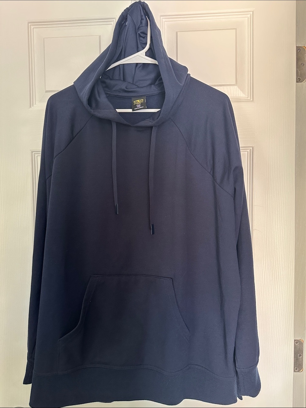Athletic Works Navy Blue Hooded Pullover Sweatshirt